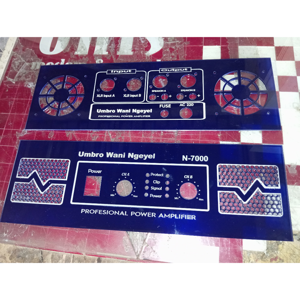 Ciasaatcisarua ( Dark Blue ) Panel Box Power Model N7000 48X12Cm Akrilik