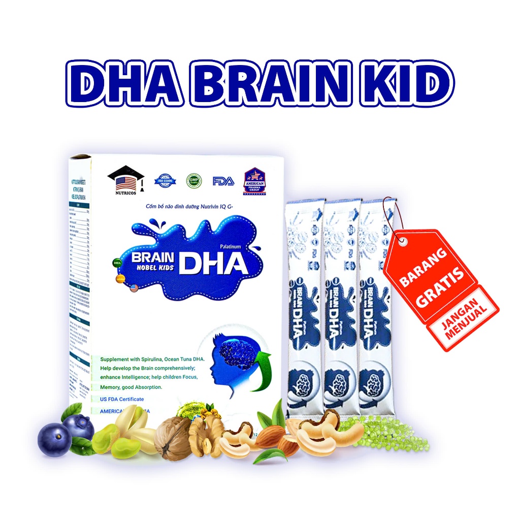 [BARANG GRATIS JANGAN MENJUAL] DHA Braind Kid Nutricos - Membantu perkembangan kecerdasan anak, meni