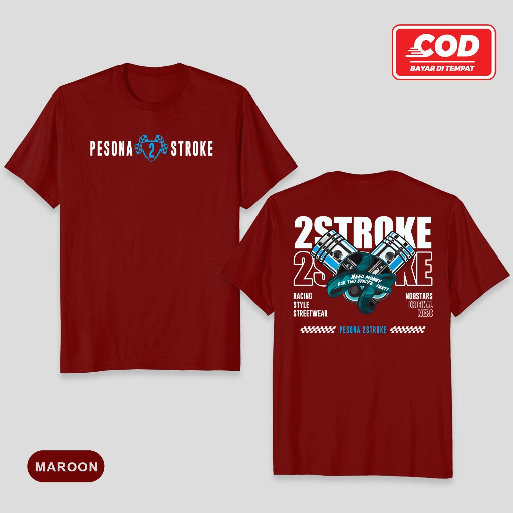 KAOS 2 STROKE | KAOS PESONA 2 STROKE| KAOS RACING ORIGINAL | BAJU RACING 2 TAK ORIGINAL | KAOS RACIN