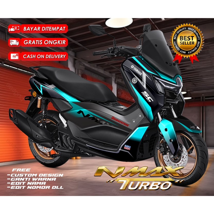 Sticker Nmax Turbo Full Body Variasi Sticker Nmax Aksesoris Motor Model Nmax