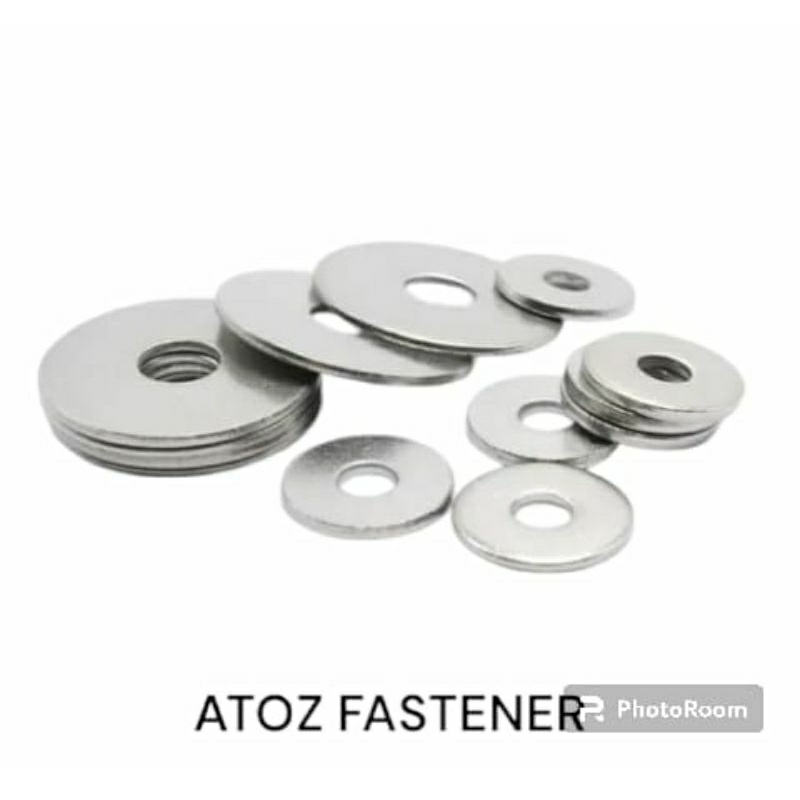 RING PLAT LEBAR M6 STAINLESS STEEL 304