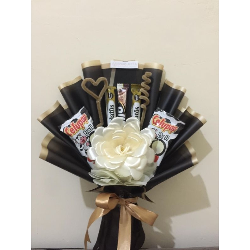 

Buket snack + bunga