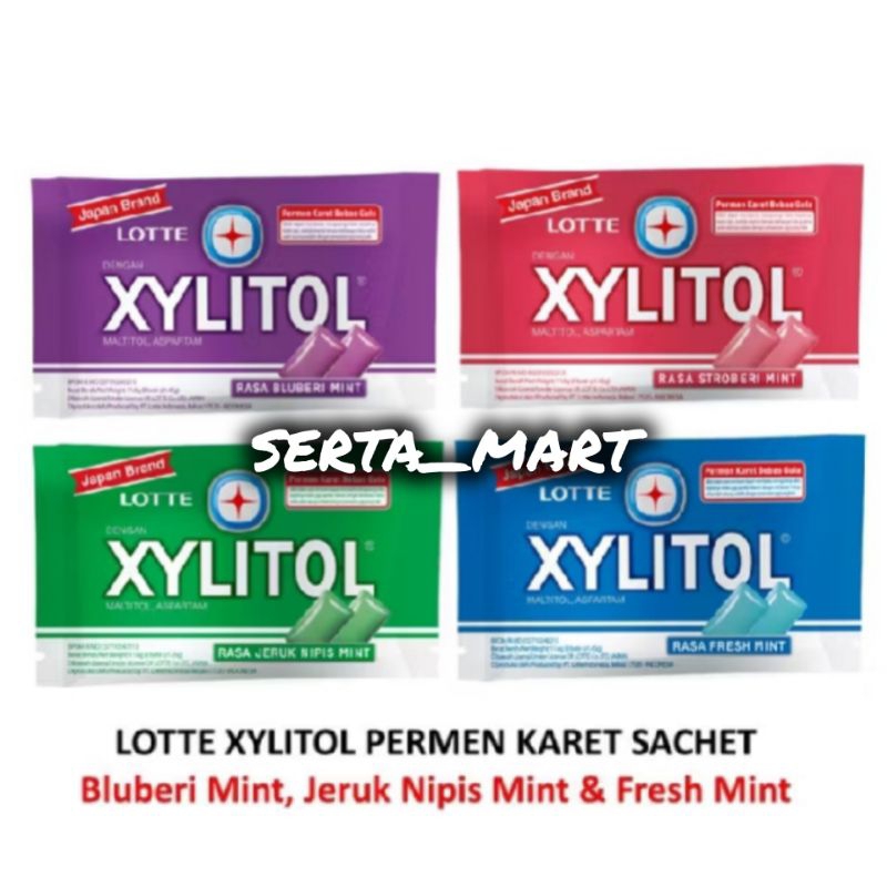 

Lotte Xylitol Permen Karet Blister 11.6gr - Blueberi / Fresh / Jeruk Nipis Mint