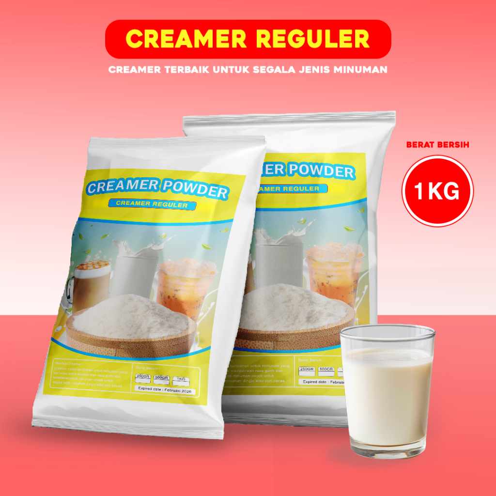 

CREAMER BUBUK 1KG / CREAMER BUBUK 1KG / KRIMER BUBUK 1KG / BUBUK CREAMER 1KG / NON DIARY CREAMER