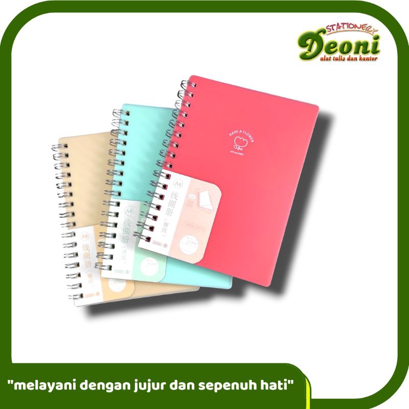 

Notebook Buku Spiral Binder Ring A6