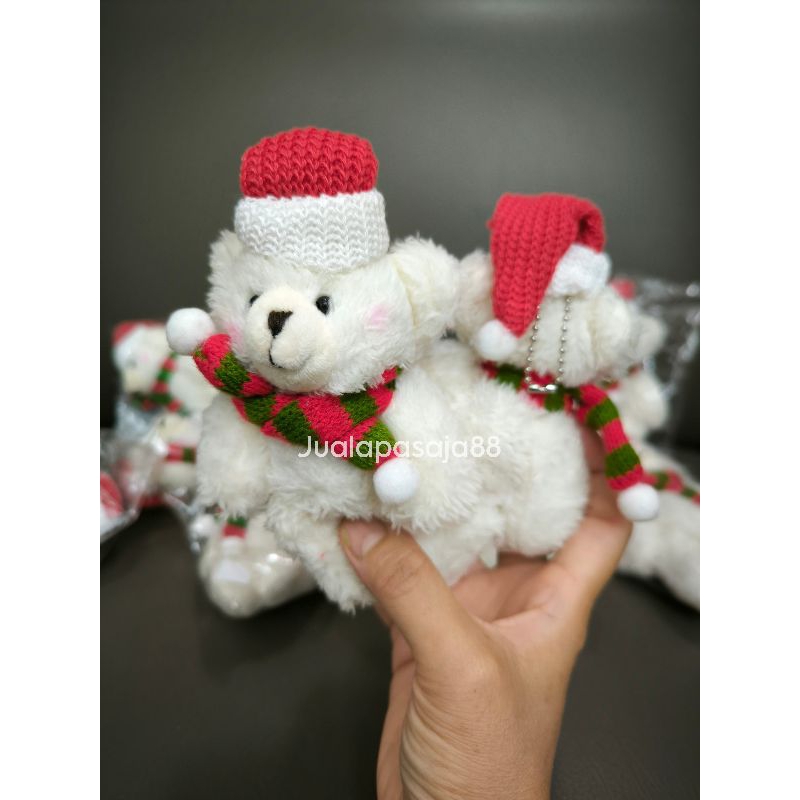 Boneka teddy bear natal/teddy bear natal/teddy natal/boneka santa claus/teddy santa/Christmas teddy 