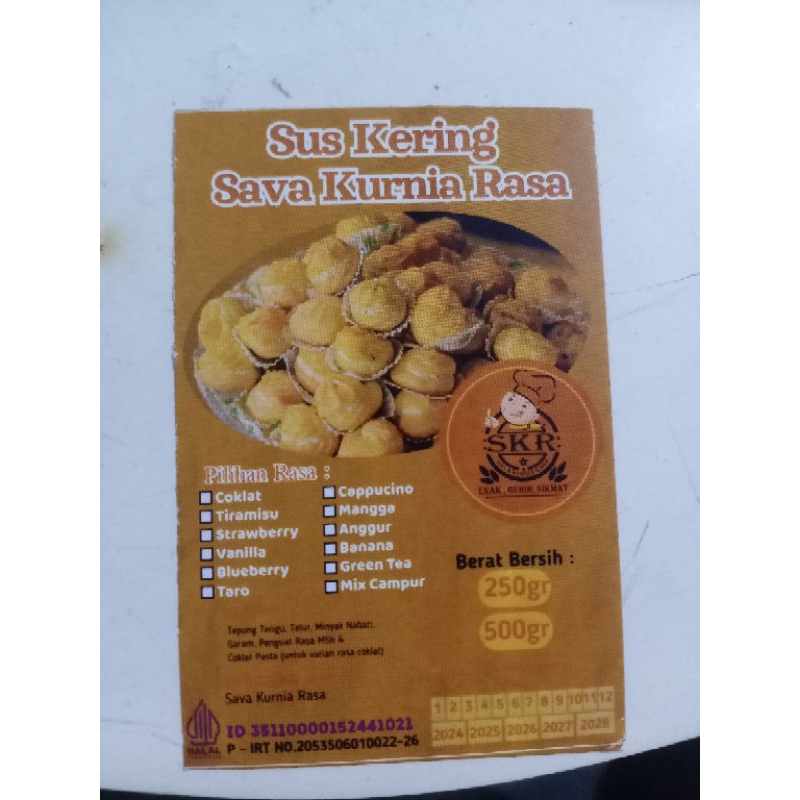 

Kue Soes Kering Lumer |All varian rasa|250gr &500gr|