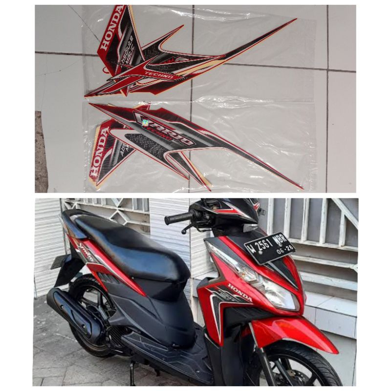 Striping vario techno karbu 2010 sticker vario techno 110 karbu 2010