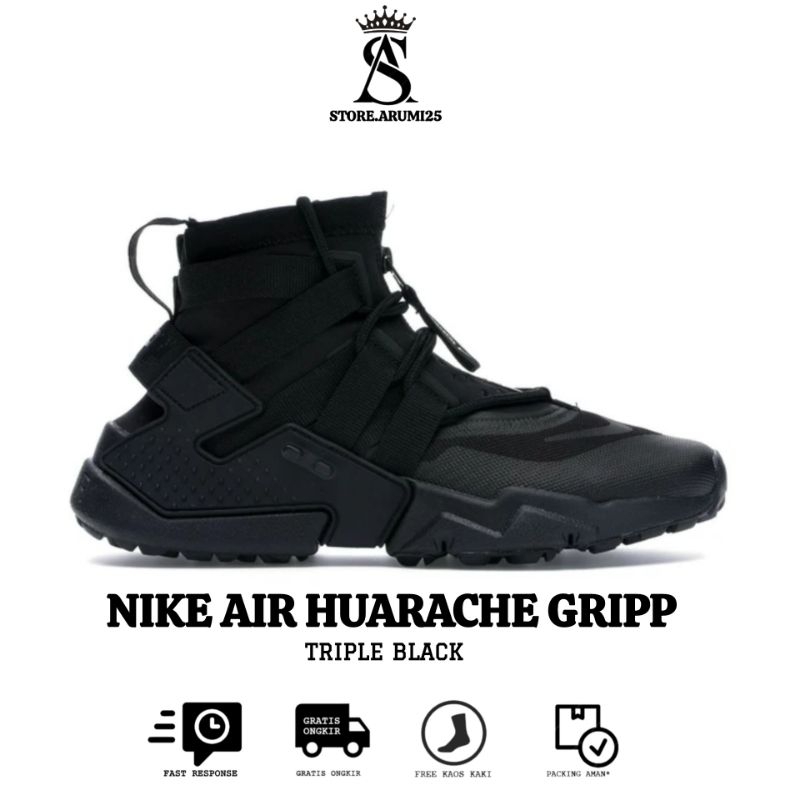 Jual Sepatu Nike Air Huarache Gripp//Black