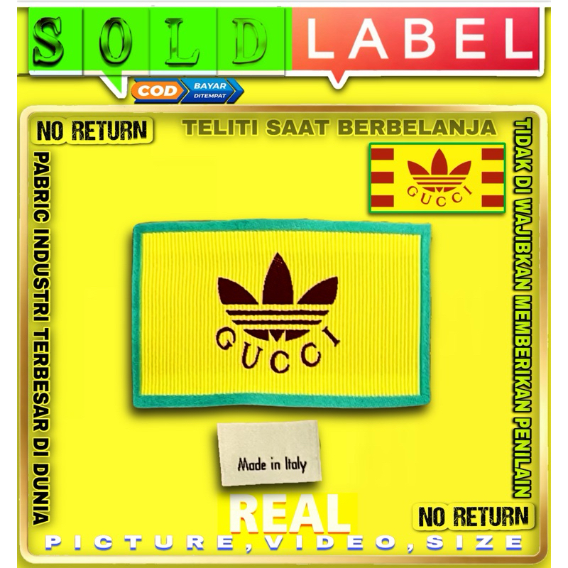 

SOLDLABEL LABEL WOVEN PABRIC LABEL GGxADIDS