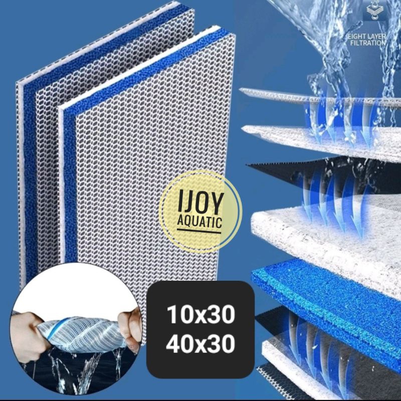 Busa filter akuarium 8D Honeycomb filter magic media filter akuarium