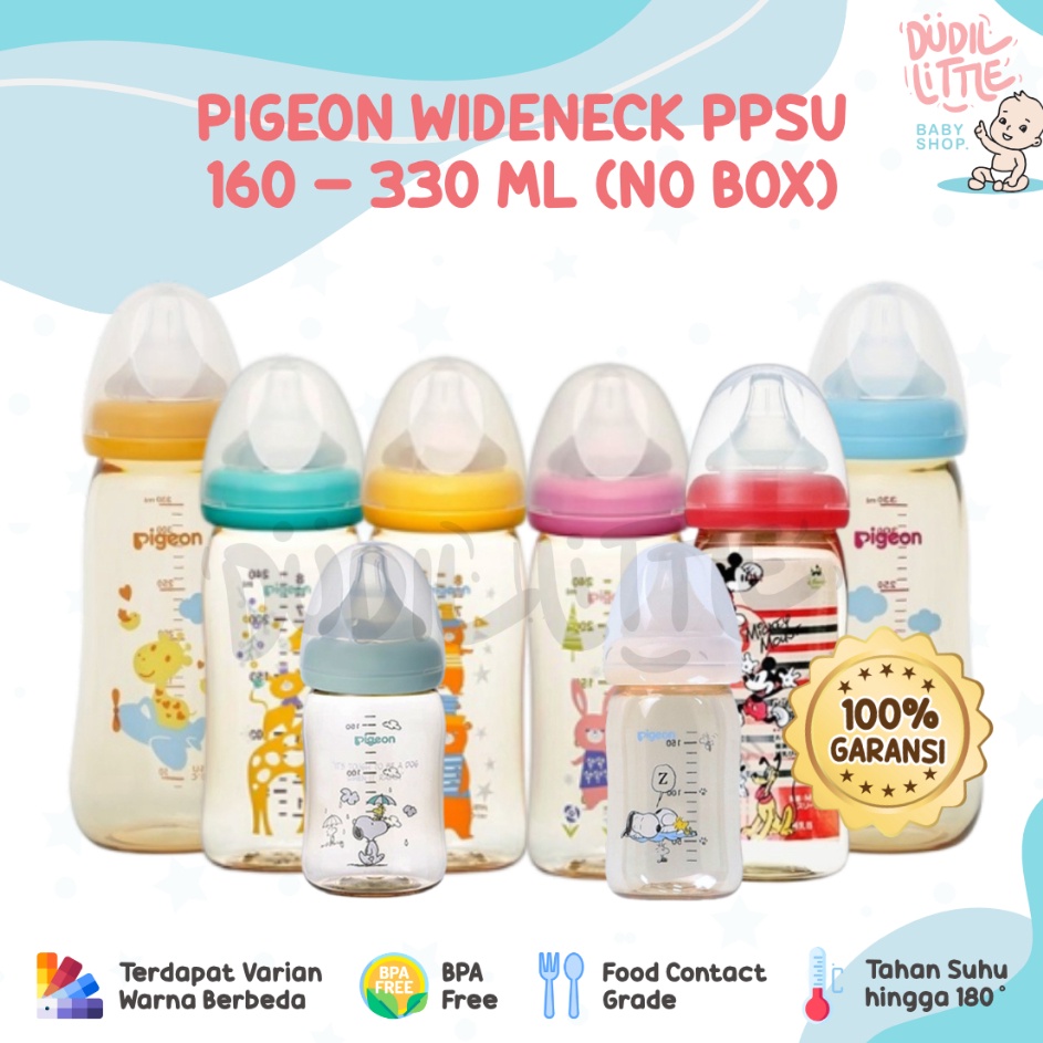 Murah Surprise  Pigeon Botol Susu Pigeon PPSU Leher Lebar wide neck Peristaltic 1 Original