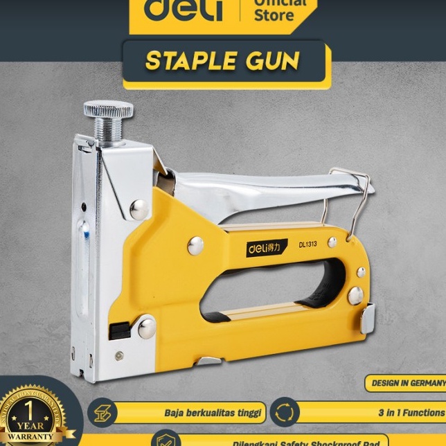 

Promo Sekarang Deli Staple GunStaples Tembak 3 in 1 Chromium molybdenum Bisa 3 Jenis Staples EDL1313 Alat Perkakas