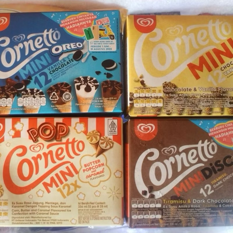 

es cream mini Cornetto Mini isi 12pc