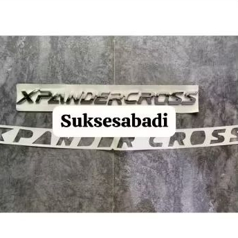 emblem kap mesin xpander cross chrome original logo emblem kap mesin