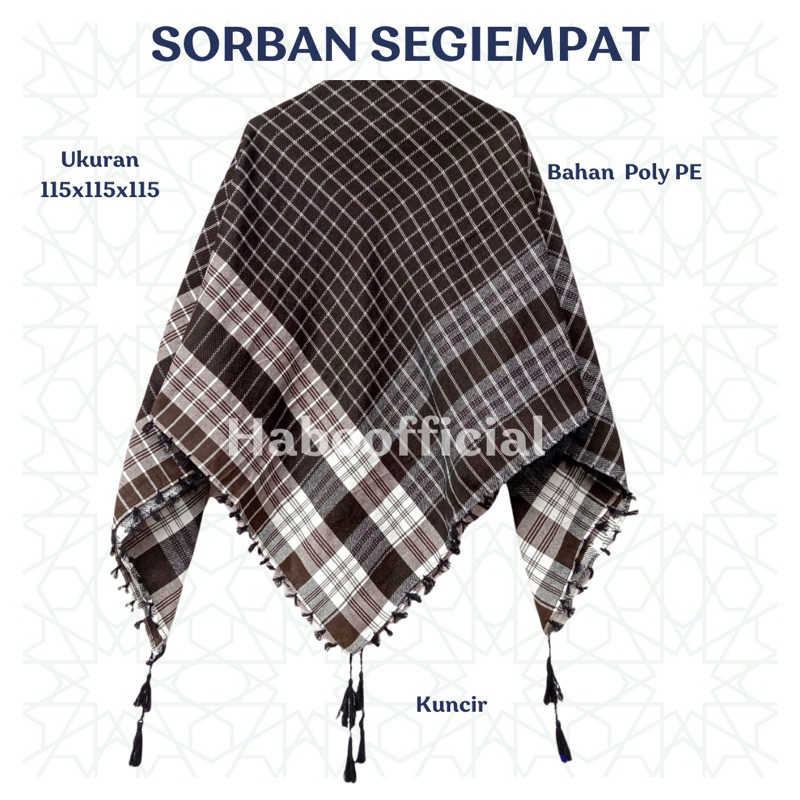 SORBAN MOTIF / SORBAN POLOS / SORBAN MOTIF TERBARU/ SORBAN SEGIEMPAT/ SORBAN KUNCIR
