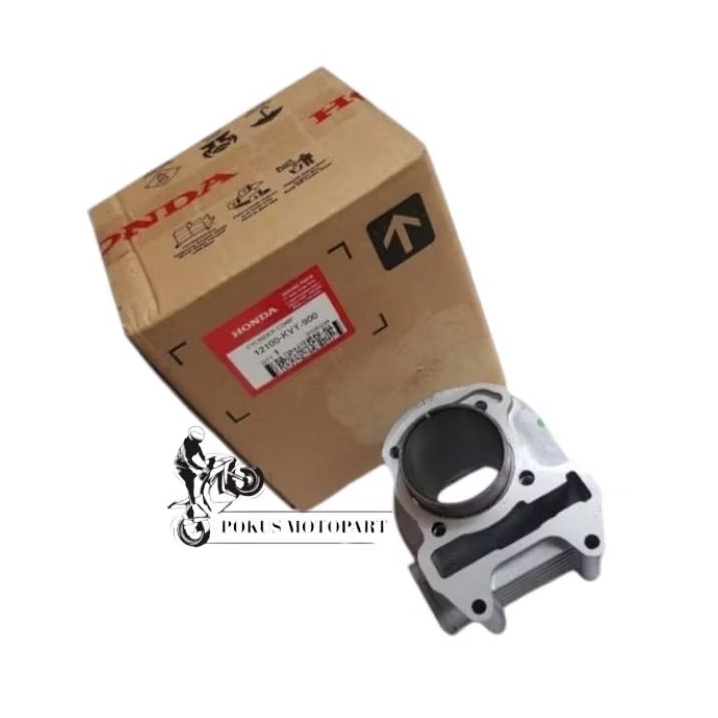 CYLINDER BLOK/BLOK SEHER (KVY) BEAT KARBU, SCOOPY KARBU, SPACY KARBU ORIGINAL AHM