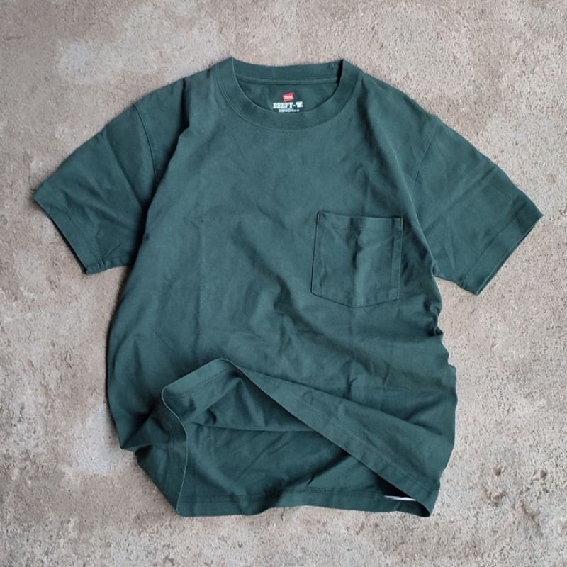 Tshirt Hanes Beefy Pocket