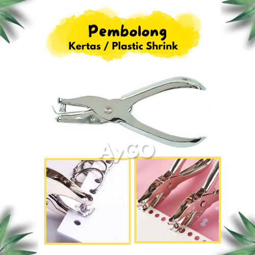 

Pembolong Kertas / Shrink Plastic 1 Lubang / New One Hole Punch