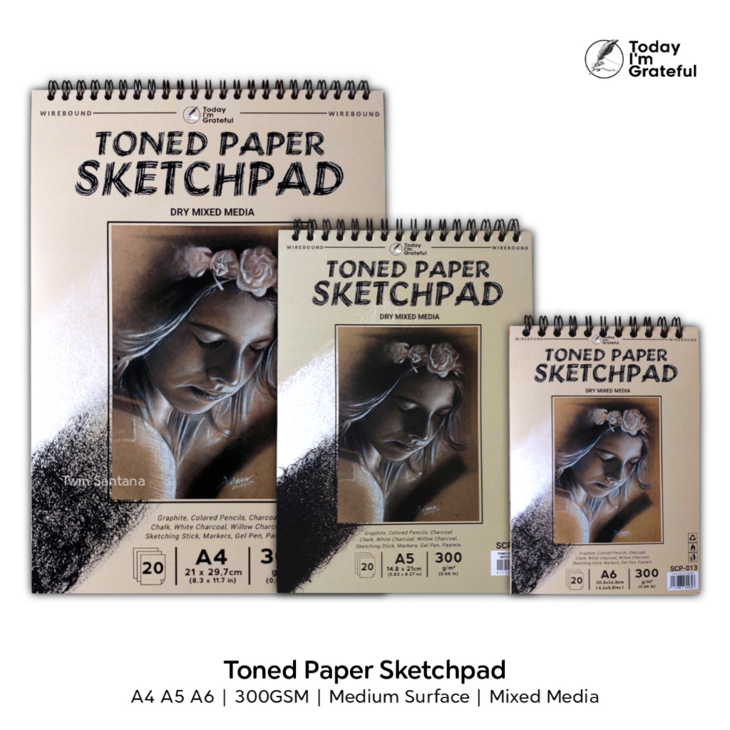 

Toned Paper Sketchpad A4 A5 Spiral 300g
