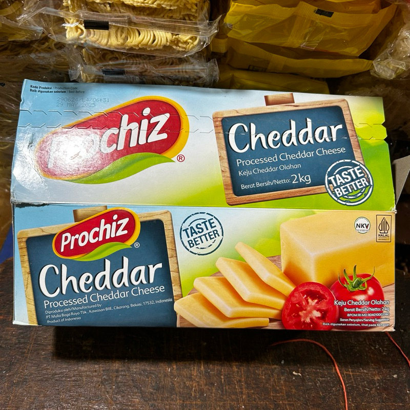 

Prochiz Cheddar Keju Potongan (250gr)