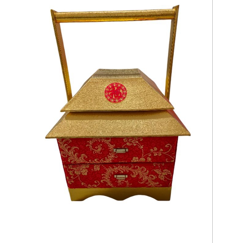 

Box Hampers Imlek Pagoda Tenteng , Chongsam 25x25 cm