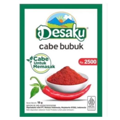 

Desaku Cabe Bubuk Cabe Giling 15gr Halal