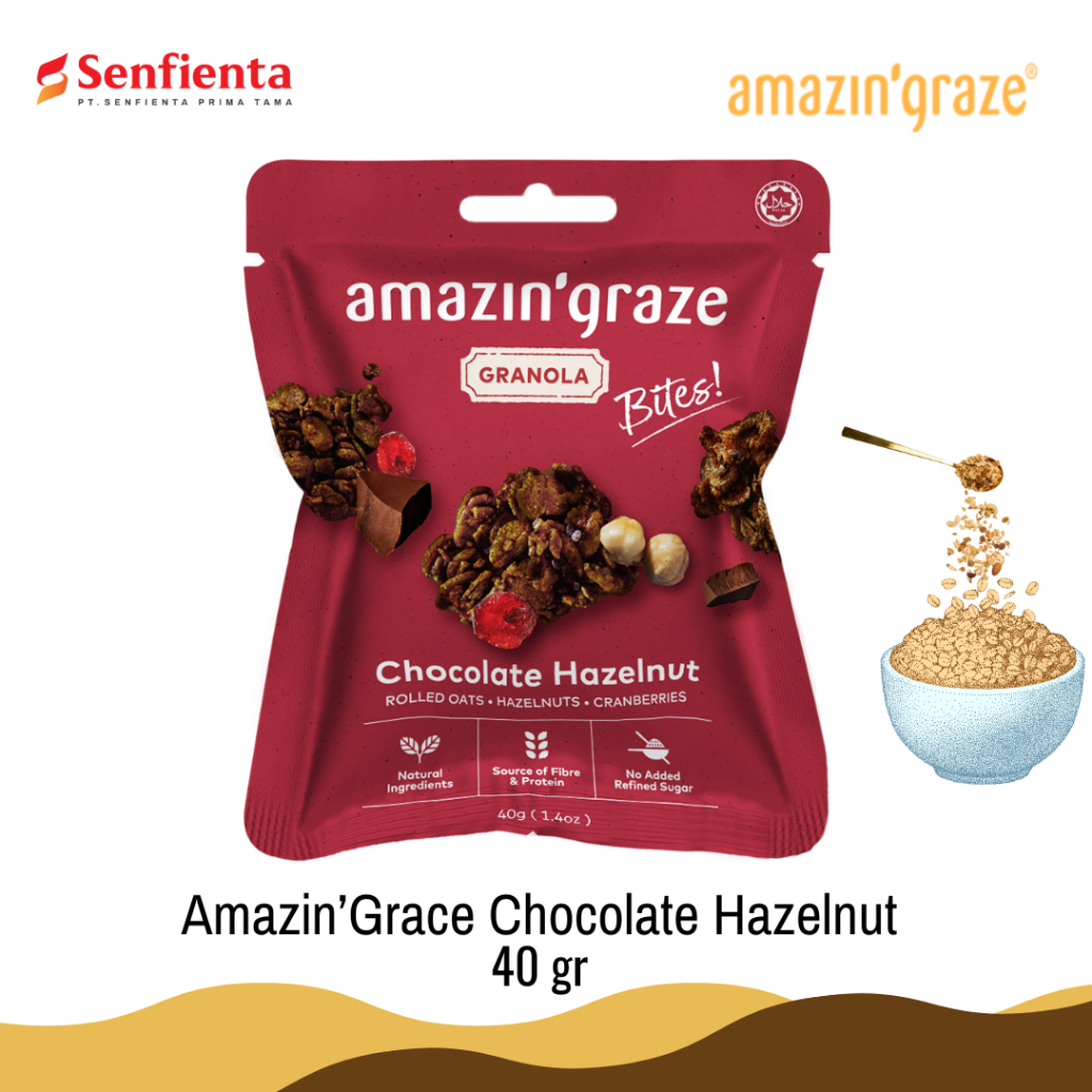 

Amazin'Graze Chocolate Hazelnut Granola 40 gr