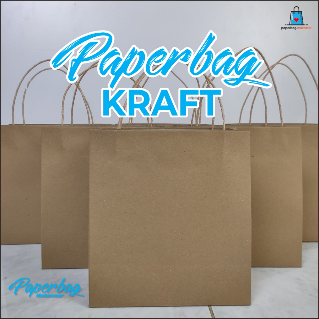 

Paperbag Kraft Custom Desain / Polos / Desain Sesuai Requestan