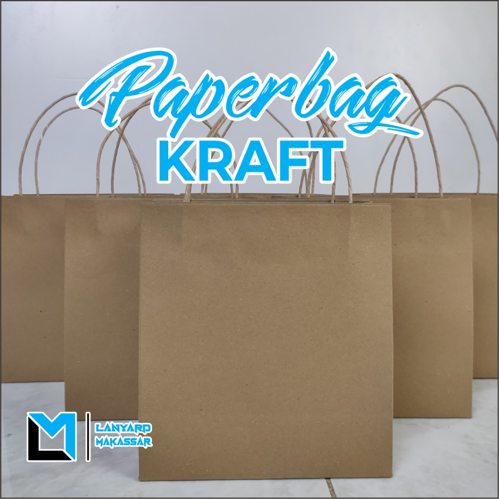 

Paperbag Kraft Custom Desain / Polos / Desain Sesuai Requestan