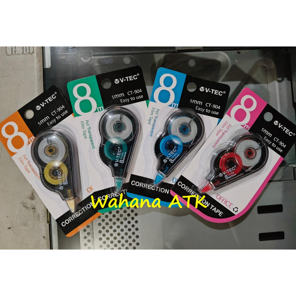 

Tip ex kertas / correction tape vtec CT-904 8m