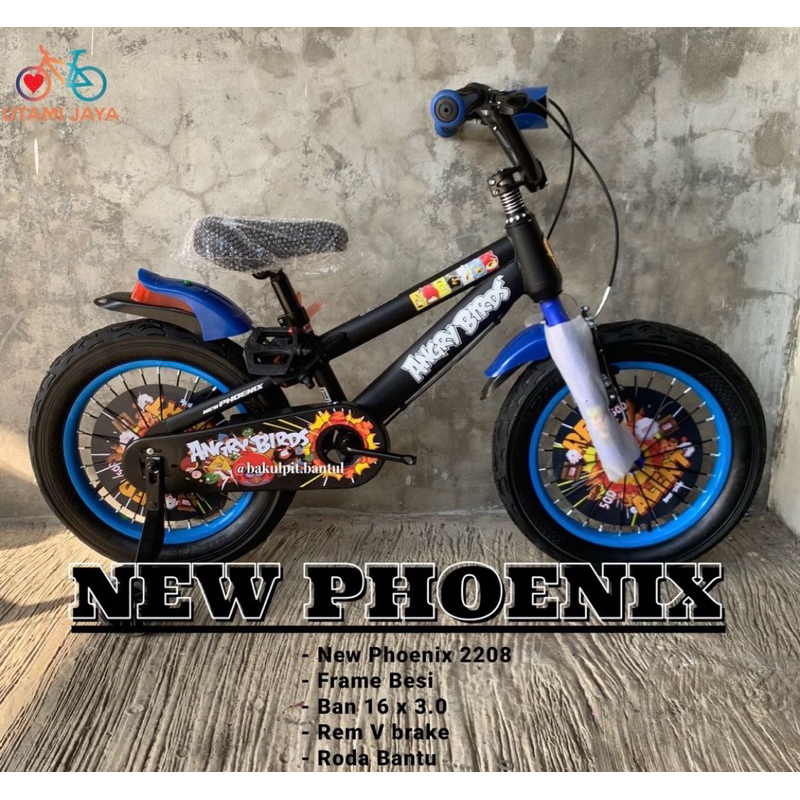Sepeda anak cowok BMX ring 16 New Phoenix 2208 | Sepeda BMX new phoenix  ring 16 inch | Sepeda Anak 