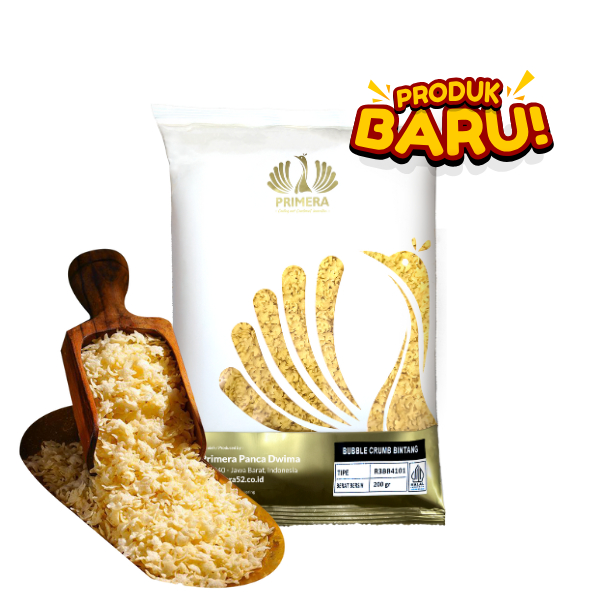 

(Special Edition) PRIMERA - Tepung Roti Bubble Crumb Bintang Yellow 200g