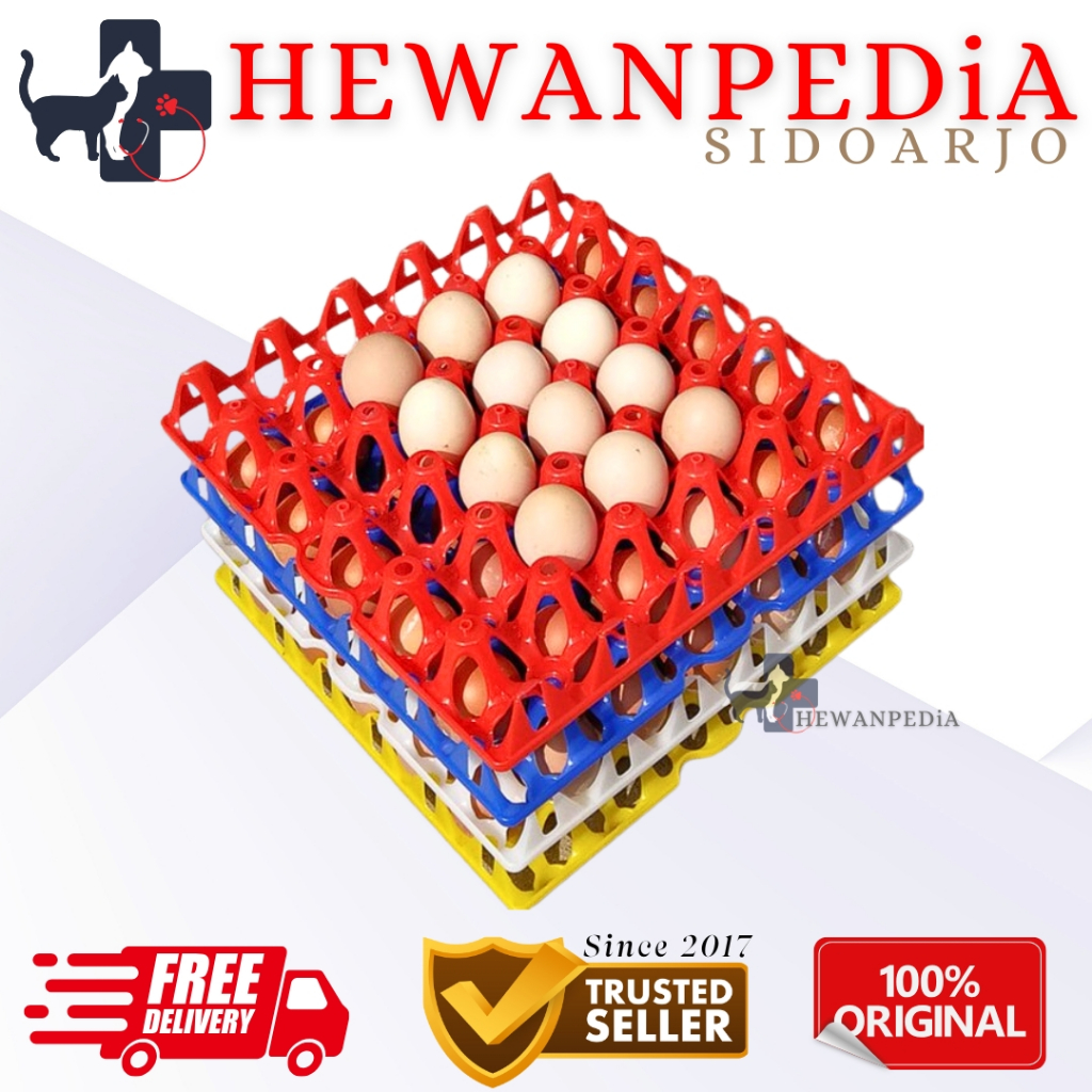 EGG TRAY PLASTIK 30 BUTIR MEDION - Tempat Tatakan Telur Ayam Bebek Plastik 30 Butir