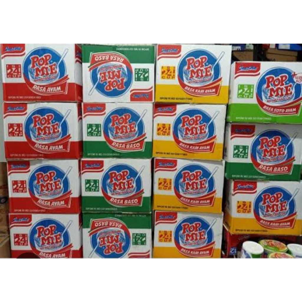 

Pop Mie Instan Cup 75 Gram ( 1 Dus isi 12 Cup )