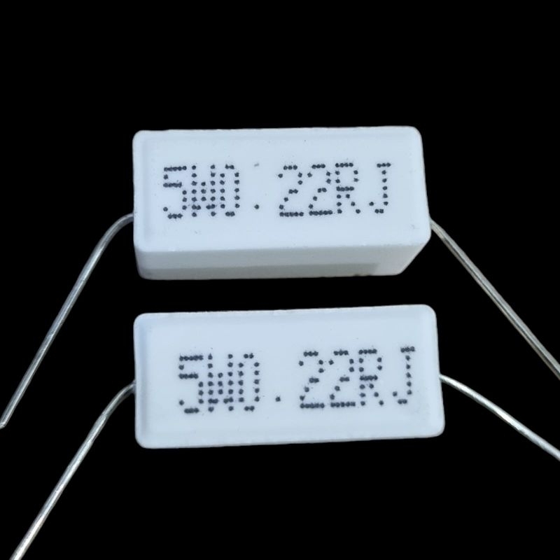 resistor kapur 0,22 ohm / 5watt