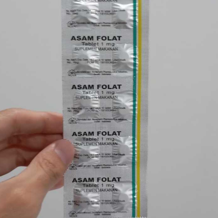 ASAM FOLAT 1 MG NOVAPHARIN 1 STRIP ISI 10 TABLET