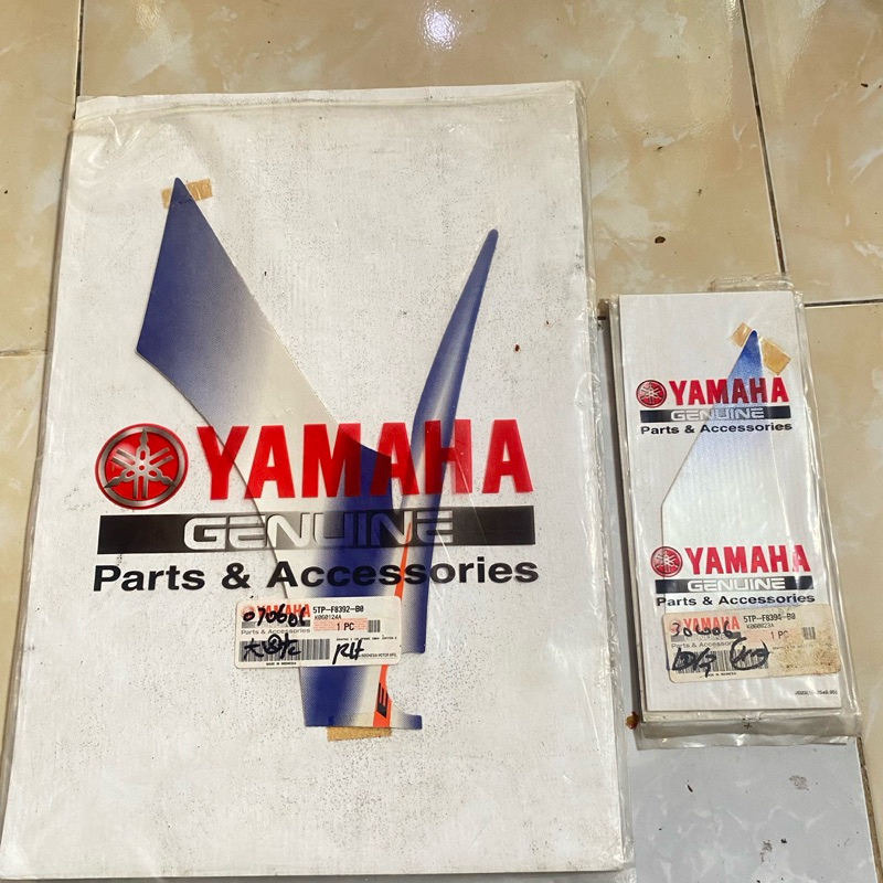 Striping Stiker Sayap dalam KANAN Yamaha jupiter Z CW 2005 Biru original YGP 5TP-F8392-B0 5TP-F8394-