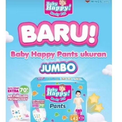 Baby Happy  Best Seller S56/M48/L42/Xl38/Xxl34Tipe Celana /Cod/Ongkit Gratis