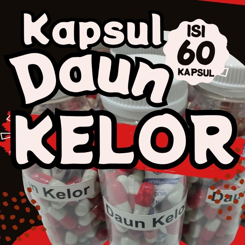 KAPSUL DAUN KELOR ORI TANPA CAMPURAN, isi 60 kapsul / botol