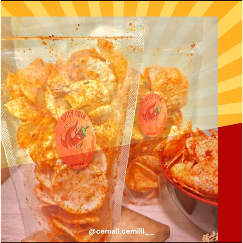 

paket bundling spicy coin (OPAK PEDAS) 80gr (3pcs)