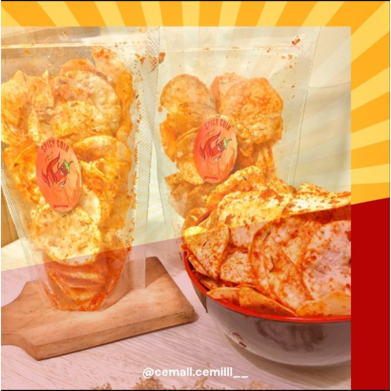 

paket bundling spicy coin (OPAK PEDAS) 130gr (3pcs)