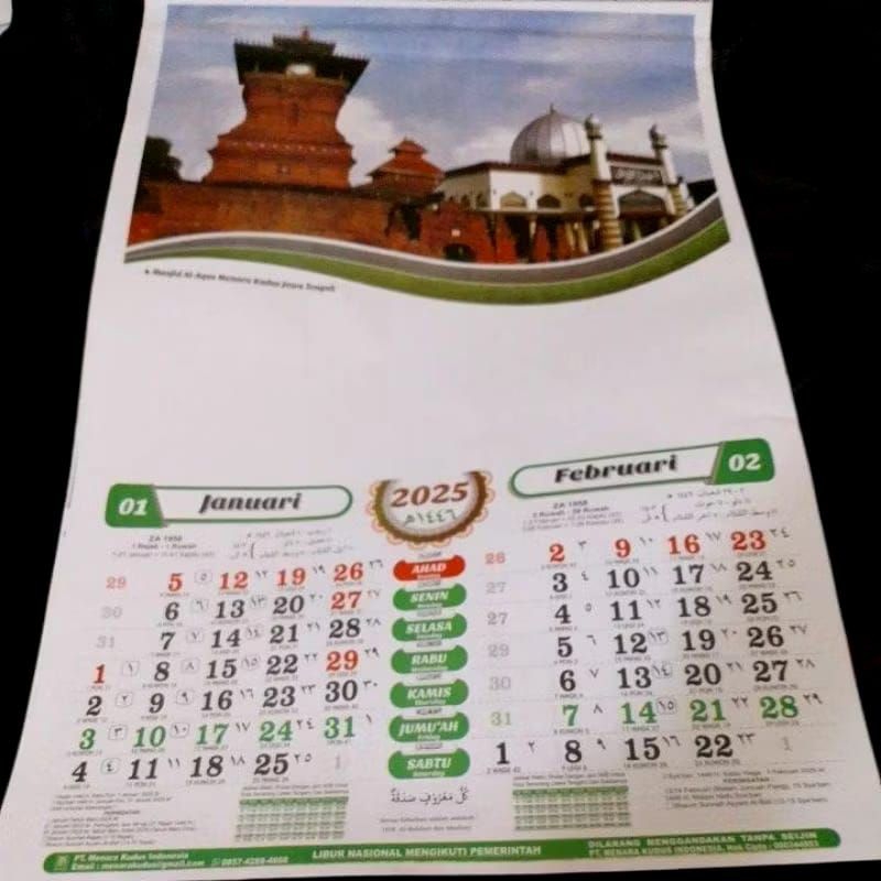 

Kalender menara kudus 2025