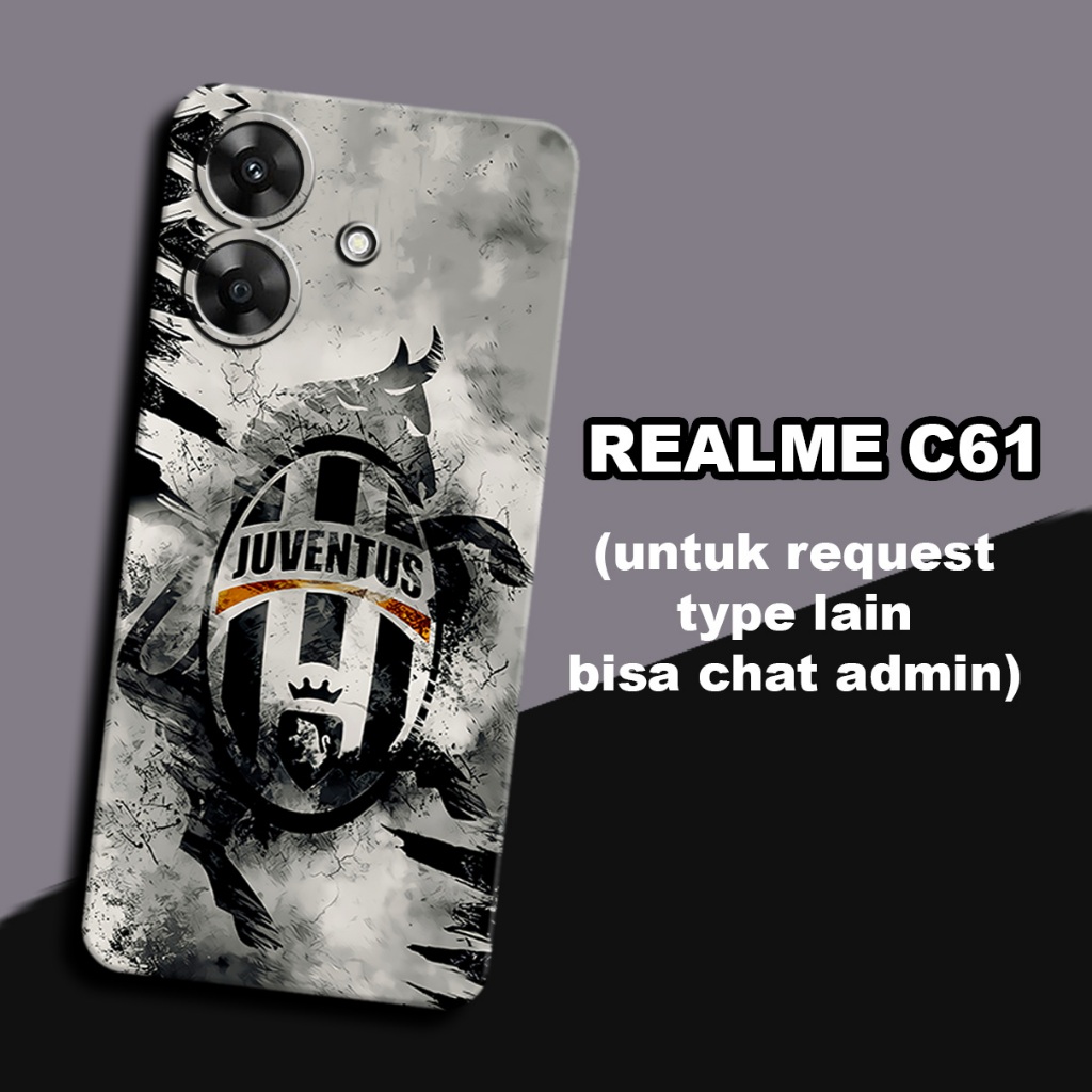 CC29/ Softcase karet lentur untuk realme c61/Motif bola/case realme c61 /kesing realme c61  /silicon