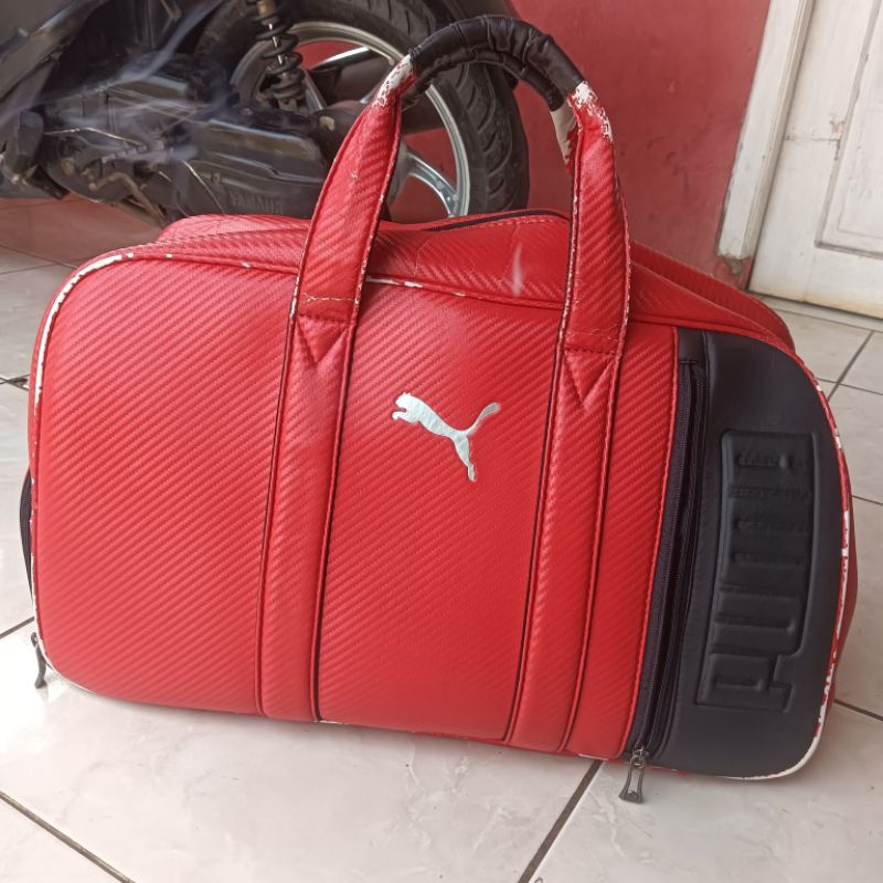 helm dan tas puma preloved