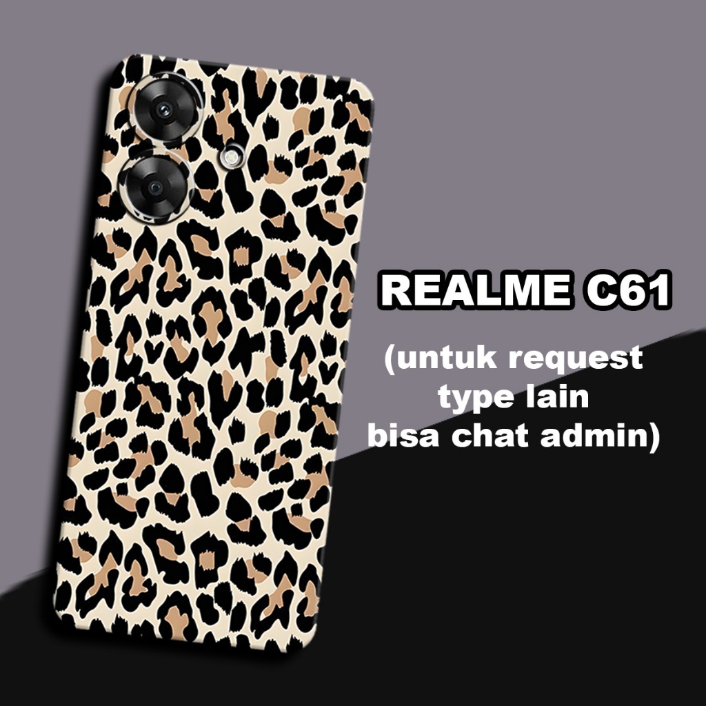 CC37/ Softcase karet lentur untuk realme c61/Motif cewek/case realme c61 /kesing realme c61  /silico