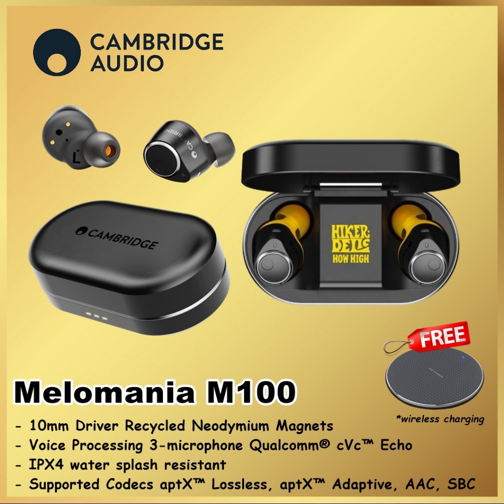 Cambridge Audio Melomania M100 M 100 in Ear True Wireless Headphones ANC