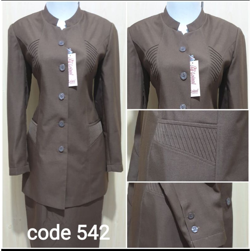 Seragam pemda lolani setelan rok span