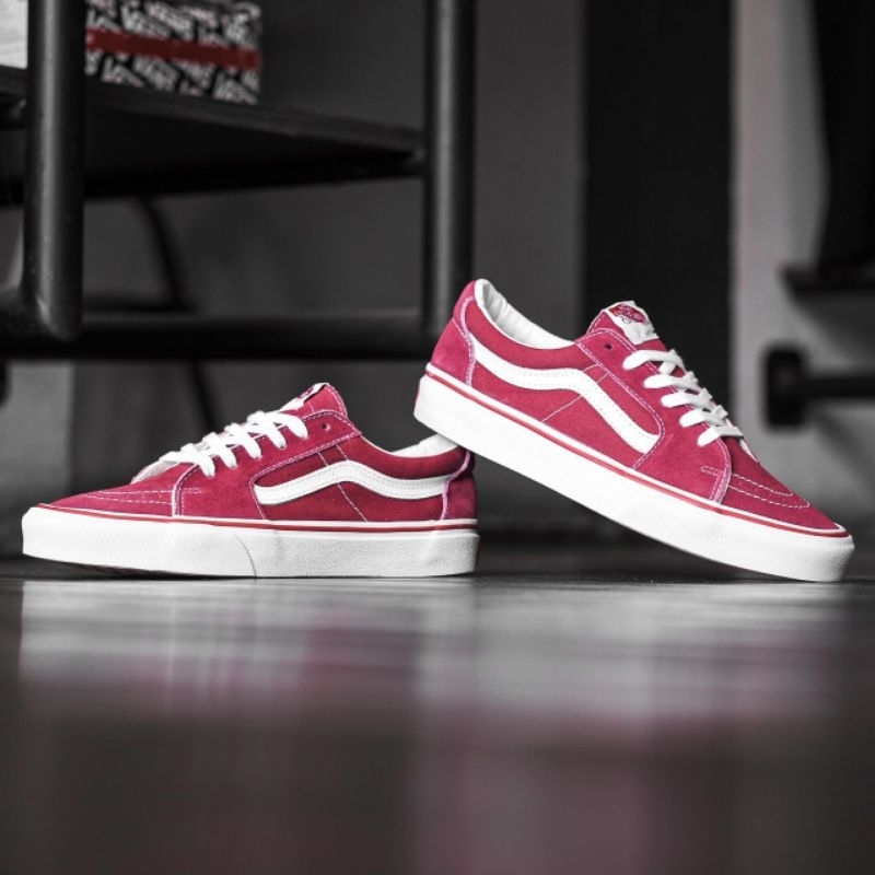 VANS SK8-LOW CLASSIC RED WHITE ORIGINAL 100%