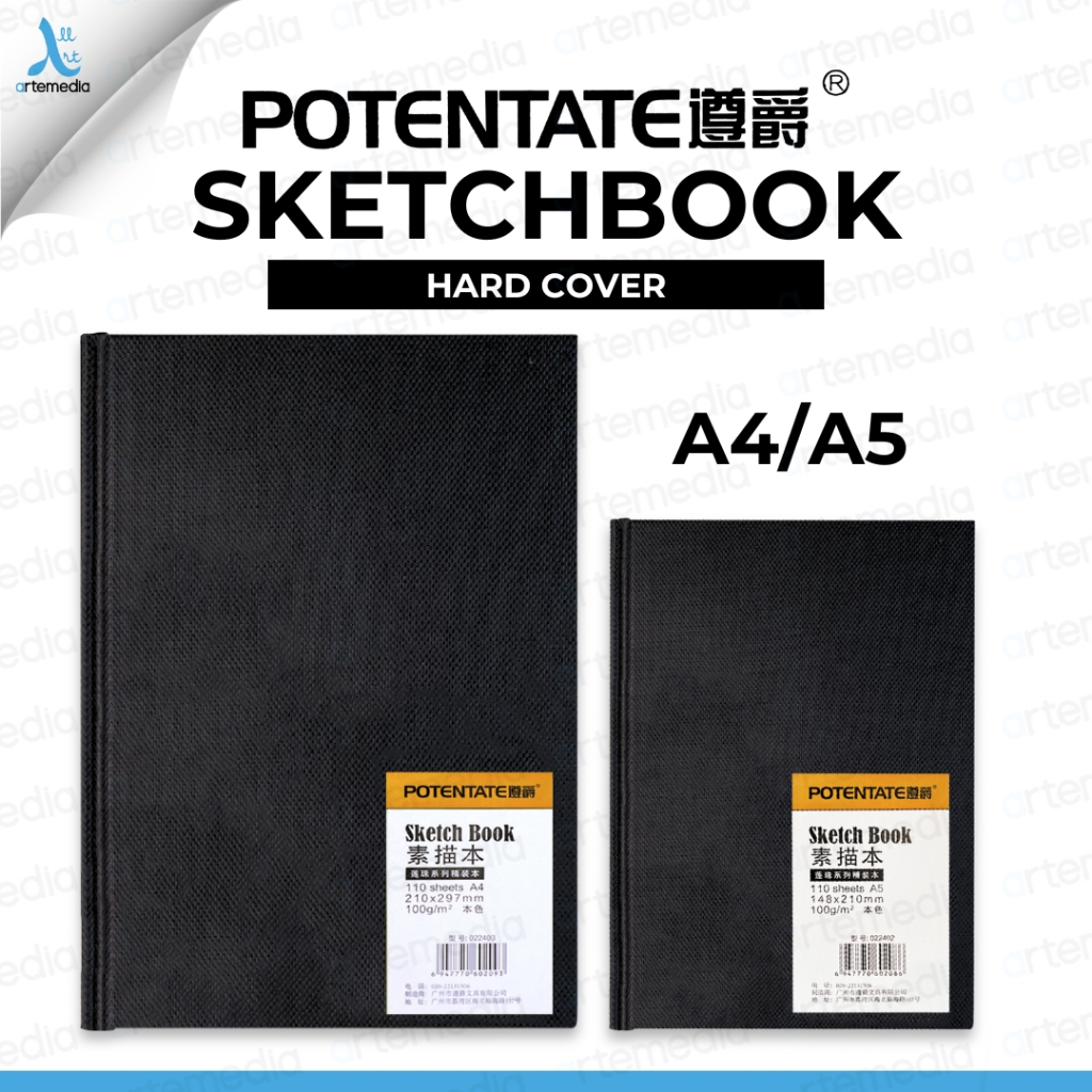 

Potentate Hard Cover A5 Stitch Bound Sketchbook Buku Sketsa Untuk Gambar & Ilustrasi